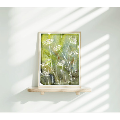 Akwarela A5. Trawy, Małgorzata Domańska ART, obrazy akwarela