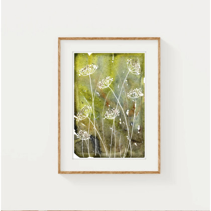 Małgorzata Domańska ART - obrazy akwarela - Akwarela A5. Trawy foto #1