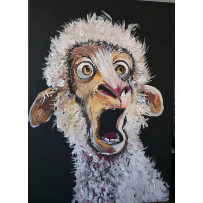 Owieczka, Wojciech Adalberto, obrazy akryl