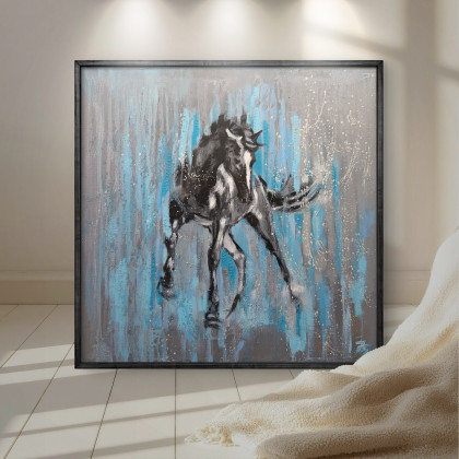 Deszcz, Justyna Zielonka, obrazy olejne