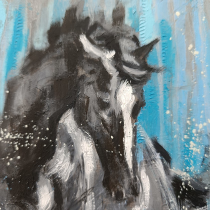 Justyna Zielonka - obrazy olejne - Deszcz foto #3