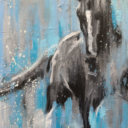 Justyna Zielonka - obrazy olejne - Deszcz 1 foto #3