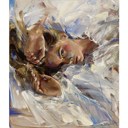 Jolanta Strzelczyk - obrazy olejne - TUŻ PRZED SNEM foto #2