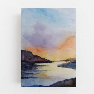 Pejzaż- akwarela formatu A4