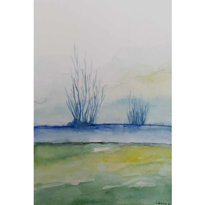 Paulina Lebida - obrazy akwarela - Pejzaż- akwarela formatu 24/18 cm foto #1