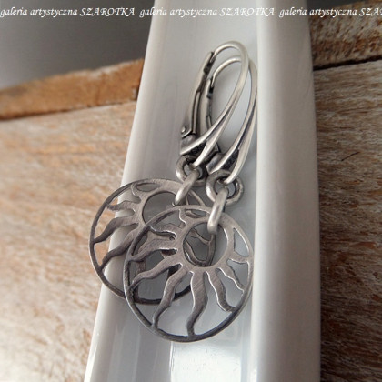 szarotka - kolczyki  - YOU ARE MY SUNSHINE kolczyki ze srebra foto #2