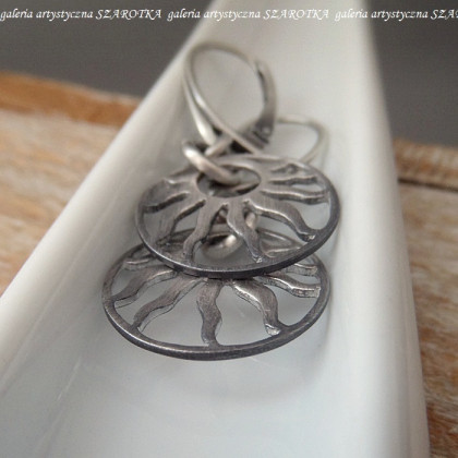 szarotka - kolczyki  - YOU ARE MY SUNSHINE kolczyki ze srebra foto #3