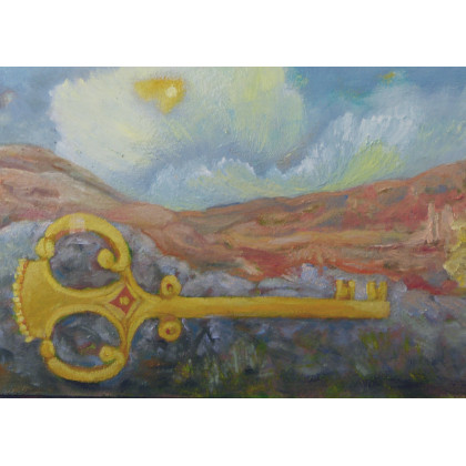 Elżbieta Goszczycka - obrazy olejne - Klucz jest, domu brak foto #1