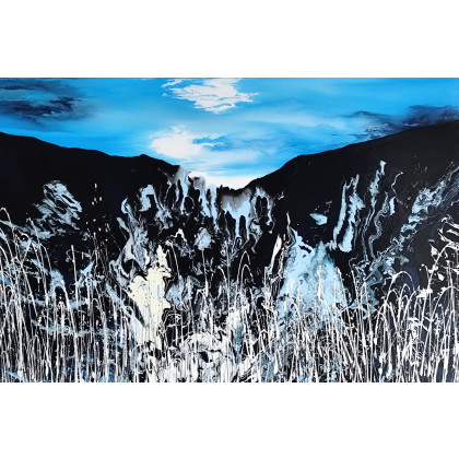 Serenity in the mountains, Felix Guenther, obrazy akryl