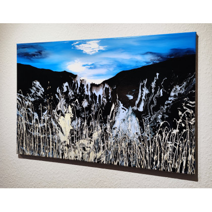 Felix Guenther - obrazy akryl - Serenity in the mountains foto #1