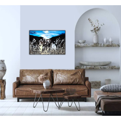 Felix Guenther - obrazy akryl - Serenity in the mountains foto #2