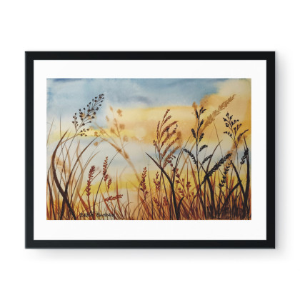 Beata Rudecka - obrazy akwarela - Akwarela Akwarelka Obraz pt: Żółty sen o niebie. foto #1