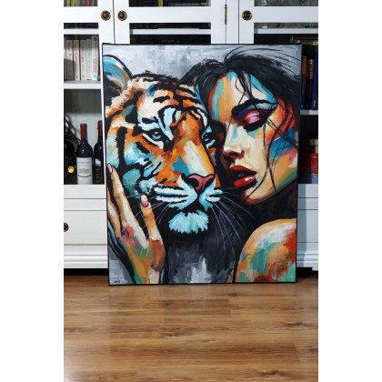 Rafal Stach - olej + akryl - Two Hearts 80x100 foto #4