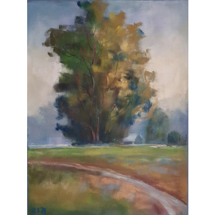 Paulina Lebida - pastele suche - Drzewo - rysunek pastelami foto #1