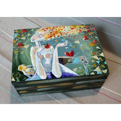 4mara - kasetki, pudełka - Myśli kobiety – Szkatułka foto #1