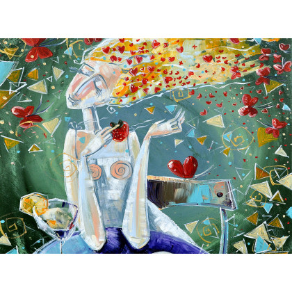 4mara - kasetki, pudełka - Myśli kobiety – Szkatułka foto #2