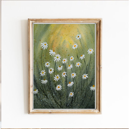 Akwarela 30x40cm. Łąka, Małgorzata Domańska ART, obrazy akwarela