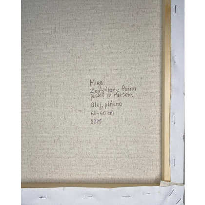 Myroslava Burlaka - obrazy olejne - Późna jesień w mieście. Zamyślony. foto #4