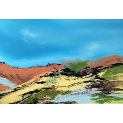 Harmonic flows in nature, Felix Guenther, obrazy akryl