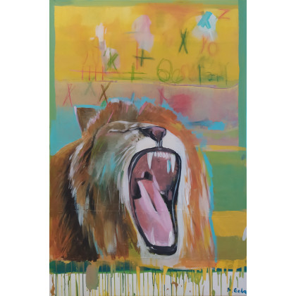 Safari, Piotr Gola, obrazy akryl