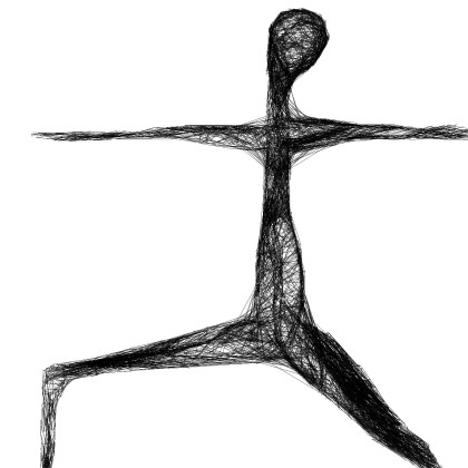 Maja Gajewska - grafika tech. mieszana - Oprawiona grafika JOGA -  nr 145 foto #2