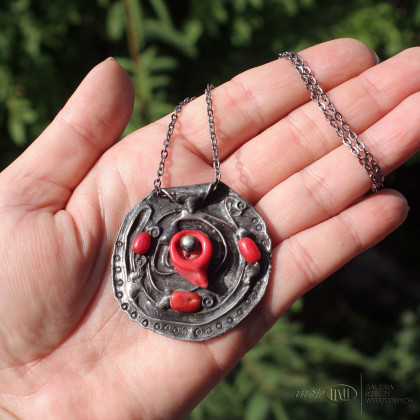 Moje MW - wisiory - Koral-Love 04 foto #2