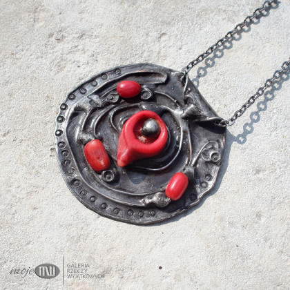 Moje MW - wisiory - Koral-Love 04 foto #3