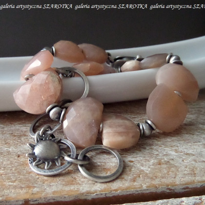 szarotka - bransoletki - SUNNY bransoletka z kamienia słonecznego i srebra foto #1