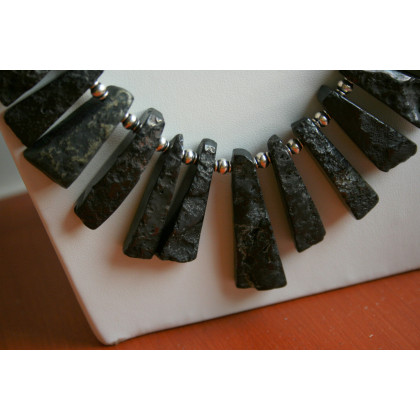 Katarzyna Gątkiewicz - korale,naszyjniki - Naszyjnik z agatu na rzemieniu foto #3