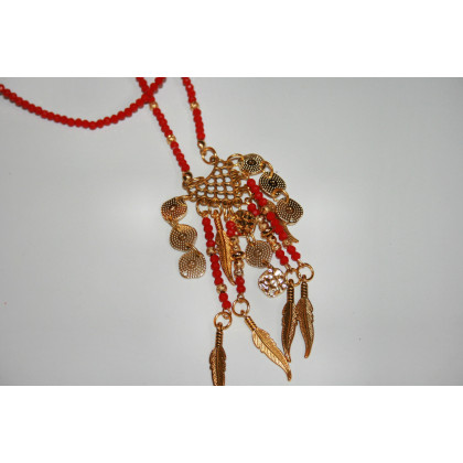 Katarzyna Gątkiewicz - korale,naszyjniki - Naszyjnik z fasetowanych koralików jadeitu foto #2