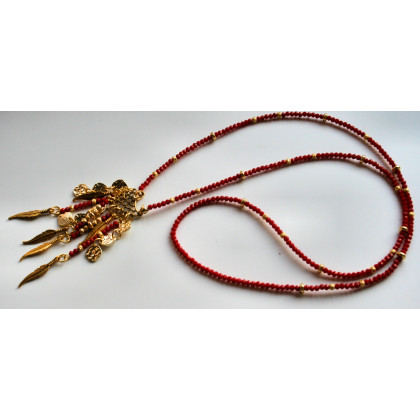 Katarzyna Gątkiewicz - korale,naszyjniki - Naszyjnik z fasetowanych koralików jadeitu foto #3