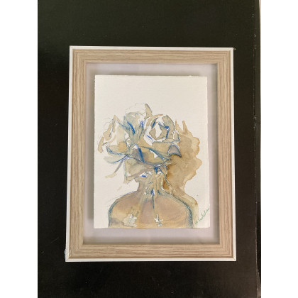 Joanna Magdalena - obrazy akwarela - Cafe nostalgia- akwarela w oprawie foto #1