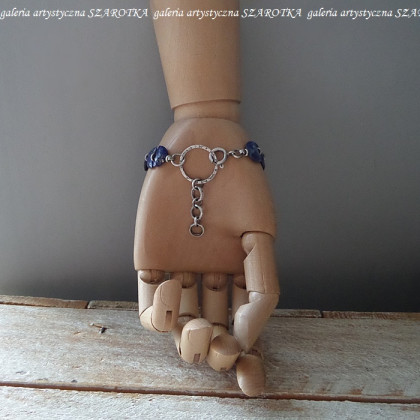 szarotka - bransoletki - STARRY SKY bransoletka z lapisu i srebra foto #4