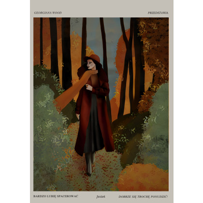 Iga Płachta - plakaty - Jesień! Plakat o wymiarach 50x70 cm foto #1