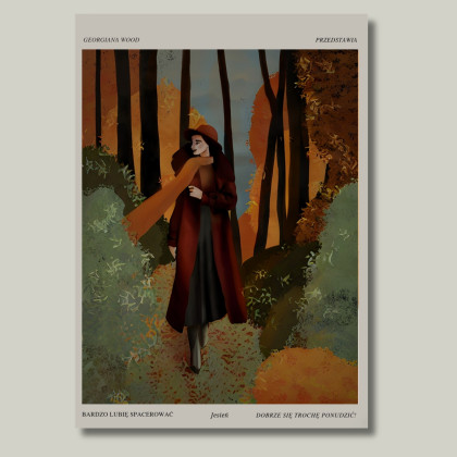 Iga Płachta - plakaty - Jesień! Plakat o wymiarach 29,7x42 cm A3 foto #2