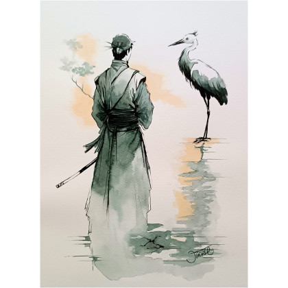 Współbrzmienie dusz, Akwarela 24x32 cm, Joanna Tomczyk, obrazy akwarela