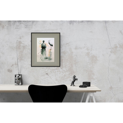 Joanna Tomczyk - obrazy akwarela - Współbrzmienie dusz, Akwarela 24x32 cm foto #3