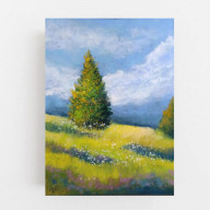 LETNIA ŁĄKA - RYSUNEK PASTELAMI