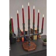 ŚWIECZNIK LOFTOWY 7-PUNKTOWY  F007_1-W2 DEKORACJA STOŁU I WNĘTRZA W STYLU LOFT