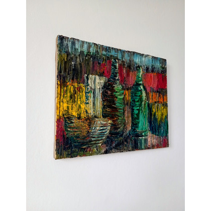 Jan Poczobut - obrazy olejne - Butelki foto #1