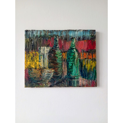 Jan Poczobut - obrazy olejne - Butelki foto #2