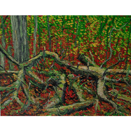 Puszcza, Jan Poczobut, obrazy olejne