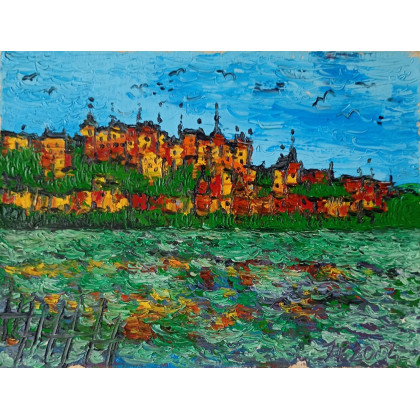 Grudziądz starówka, Jan Poczobut, obrazy olejne