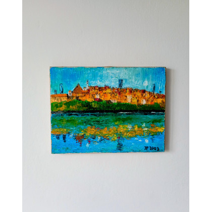 Jan Poczobut - obrazy olejne - Warszawa starówka foto #2