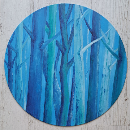 W błękicie, Jolanta Zdanowicz, obrazy akryl