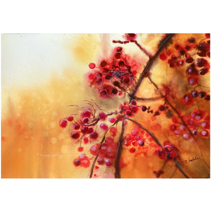 Pocałunki, Joanna Magdalena, obrazy akwarela