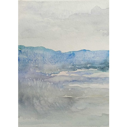 Paulina Lebida - obrazy akwarela - Pejzaż-  dwie akwarele  formatu 32/24 cm foto #1