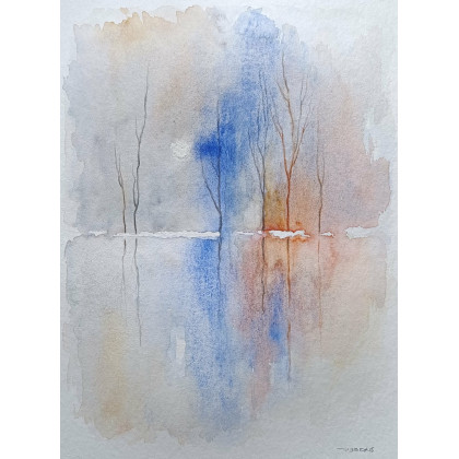 Paulina Lebida - obrazy akwarela - Pejzaż-  akwarela formatu 32/24 cm foto #1