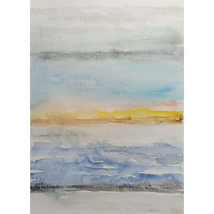 Paulina Lebida - obrazy akwarela - Abstrakcja- dwie akwarele formatu 32/24 cm foto #1