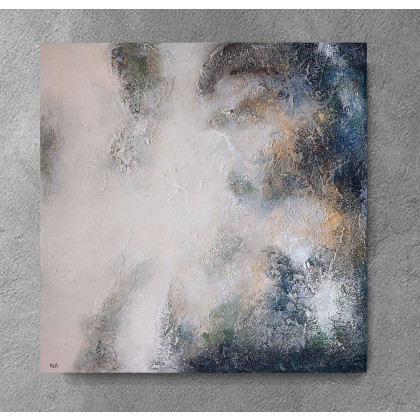 Paulina Lebida - obrazy akryl - ZIMA  - obraz akrylowy 60/60 cm foto #2